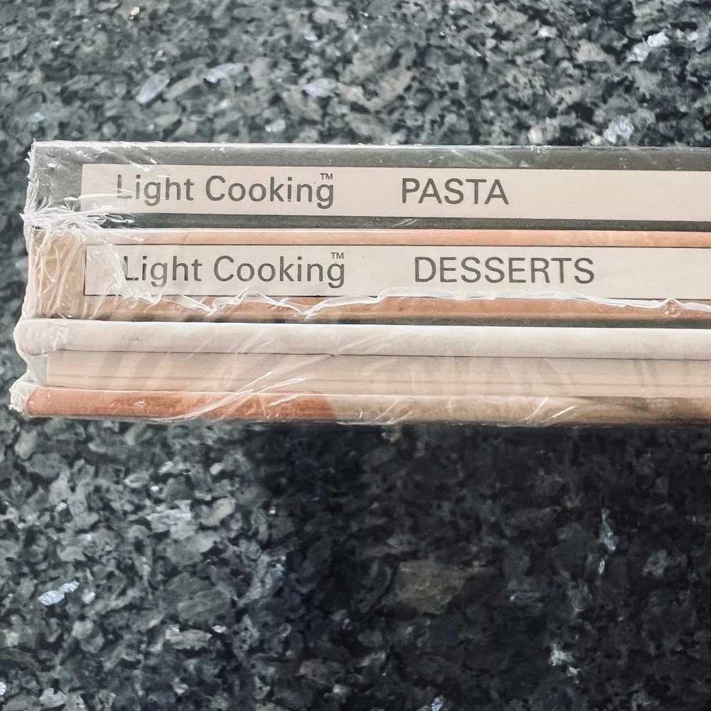 Light Cooking 3 Book Set Pasta Desserts Quick Easy Meals in 30Minutes New Sealed